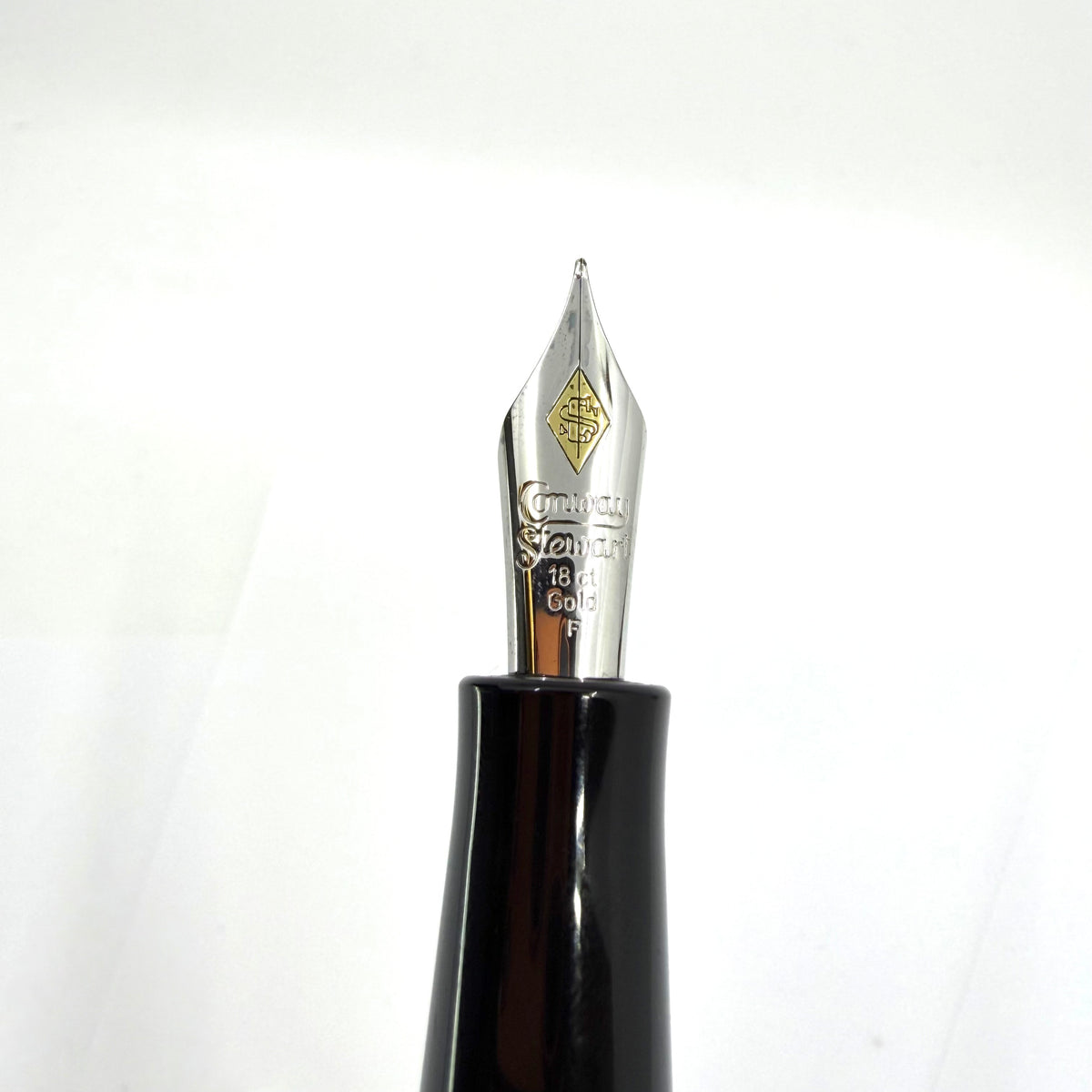 Conway Stewart Large Professional Series Lawyers "Justice is Blind" Subset Etched Limited Edition Fountain Pen - Fine 18kt Gold Nib - Rare! NOT The Learned Hand Edition