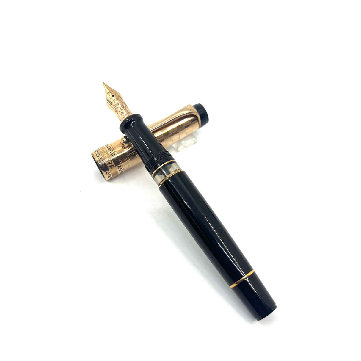 Aurora Optima Art Deco Special Edition Fountain Pen - Fine 18kt Gold Nib