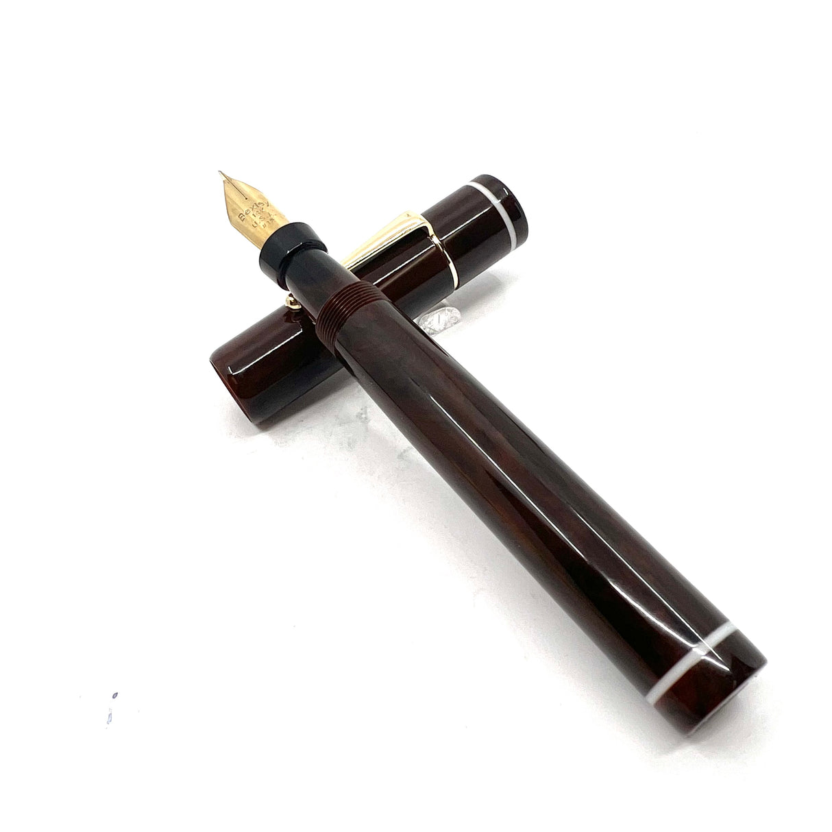 Bexley GIANT Brown/Black Marbled Oversized Fountain Pen