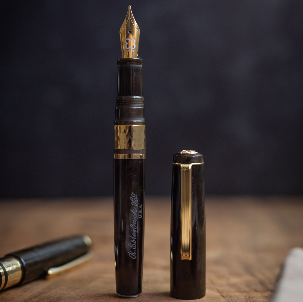 Model J Chatoyant Acrylic Pumpkin Latte Fountain Pen