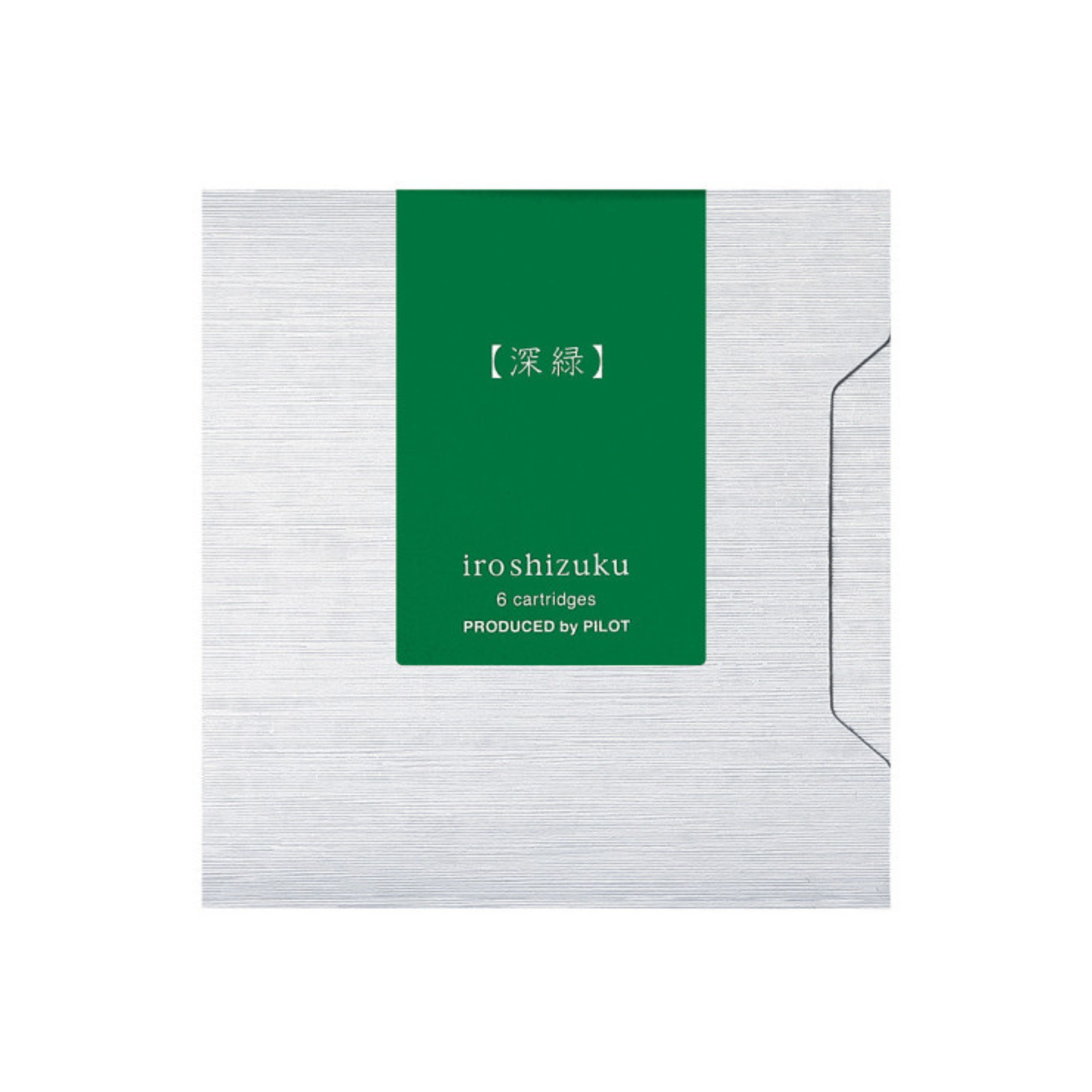 Shin-ryoku (forest green) - Iroshizuku Ink Cartridges by Pilot (Pack of 6)