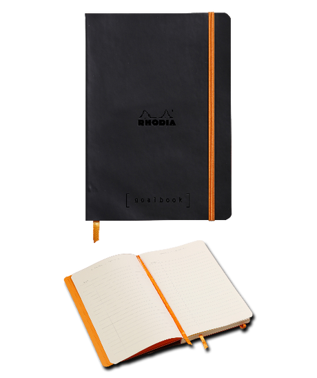 Rhodia Goalbook Black - Dot Grid 5 3/4 in. x 8 1/4 in. Notebook