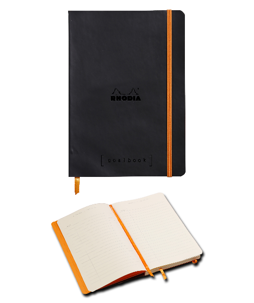 Rhodia Goalbook Black - Dot Grid 5 3/4 in. x 8 1/4 in. Notebook