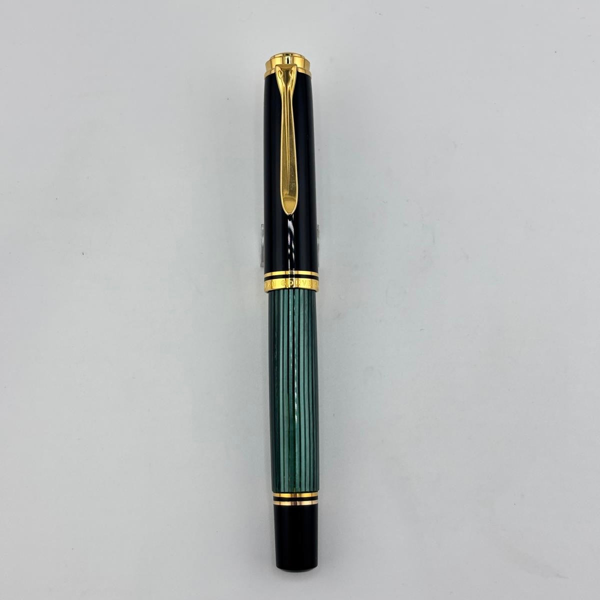 Pelikan M800 Green Striped 18K Gold nib Cursive Italic !