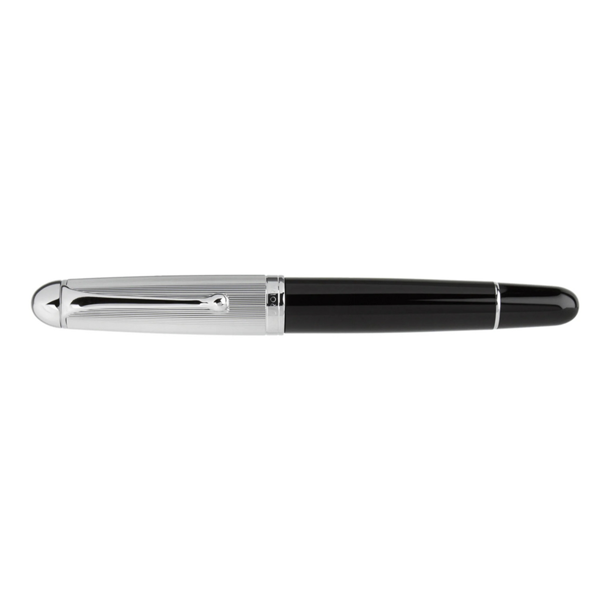 Aurora 88 Chrome Black Large w/ Chrome Cap Fountain Pen