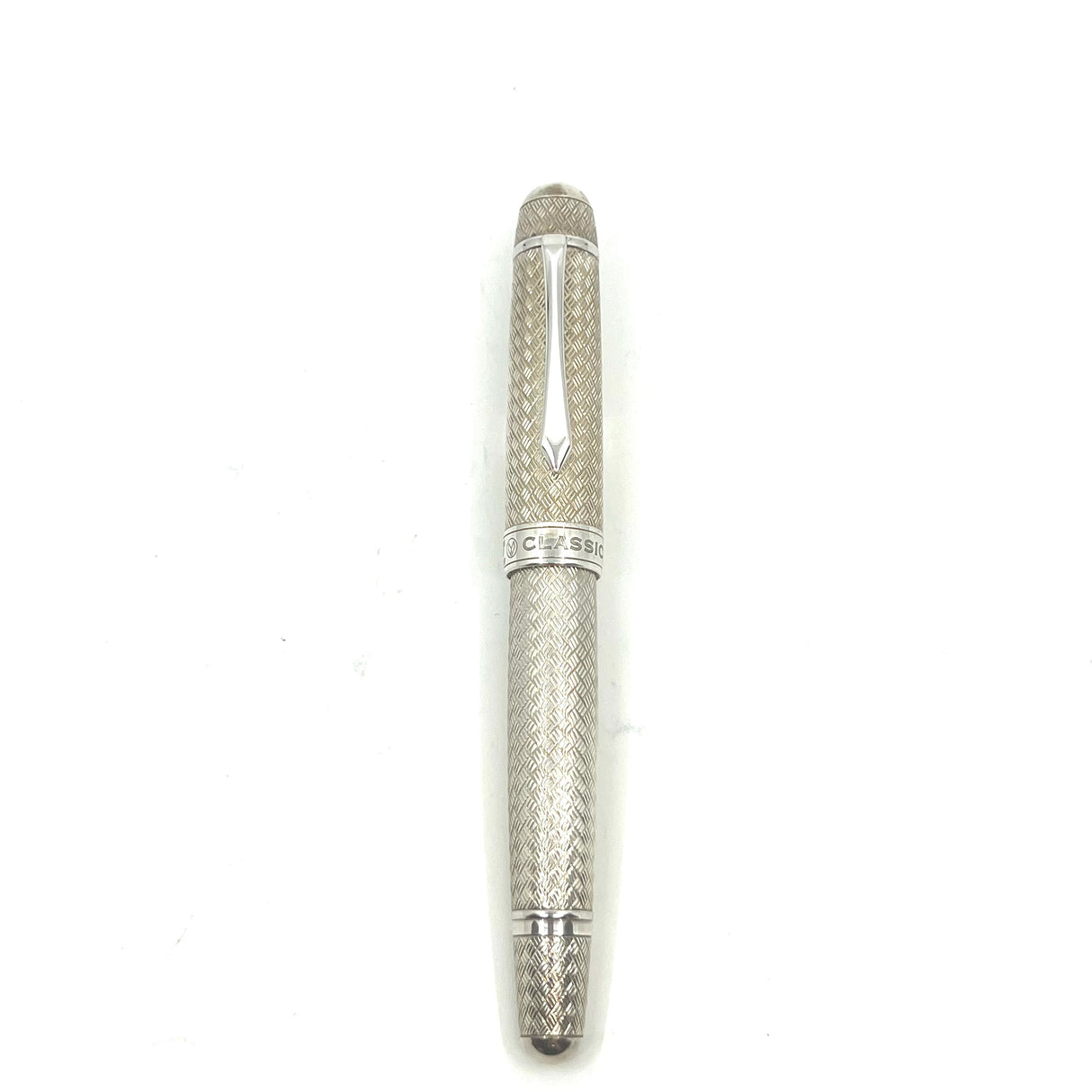 Classic Pen Vannerie CP8 Oversized Sterling Silver Limited Edition Fountain Pen (2008)