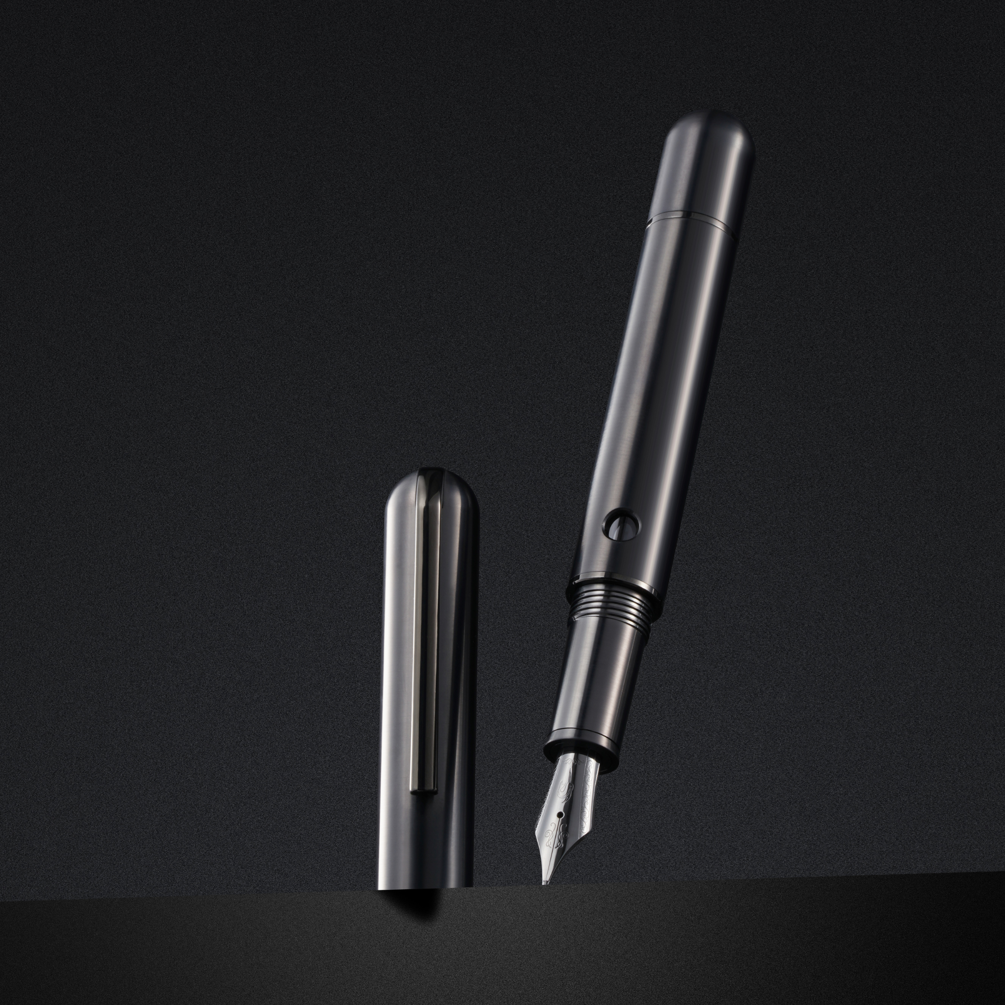 Nahvalur Nautilus Ti Black - Fountain Pen