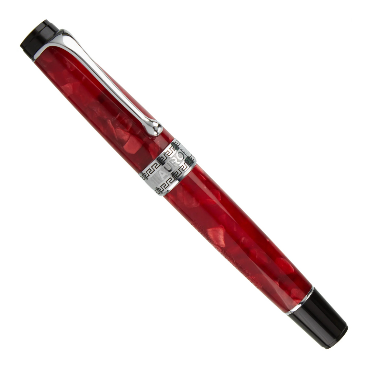 Aurora Optima Auroloide Rossa Chrome Trim Fountain Pen
