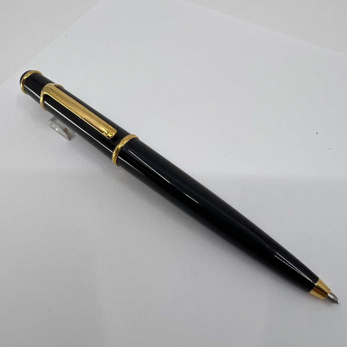 Cartier Diabolo Black Ballpoint Pen - Gold-Plated Trim