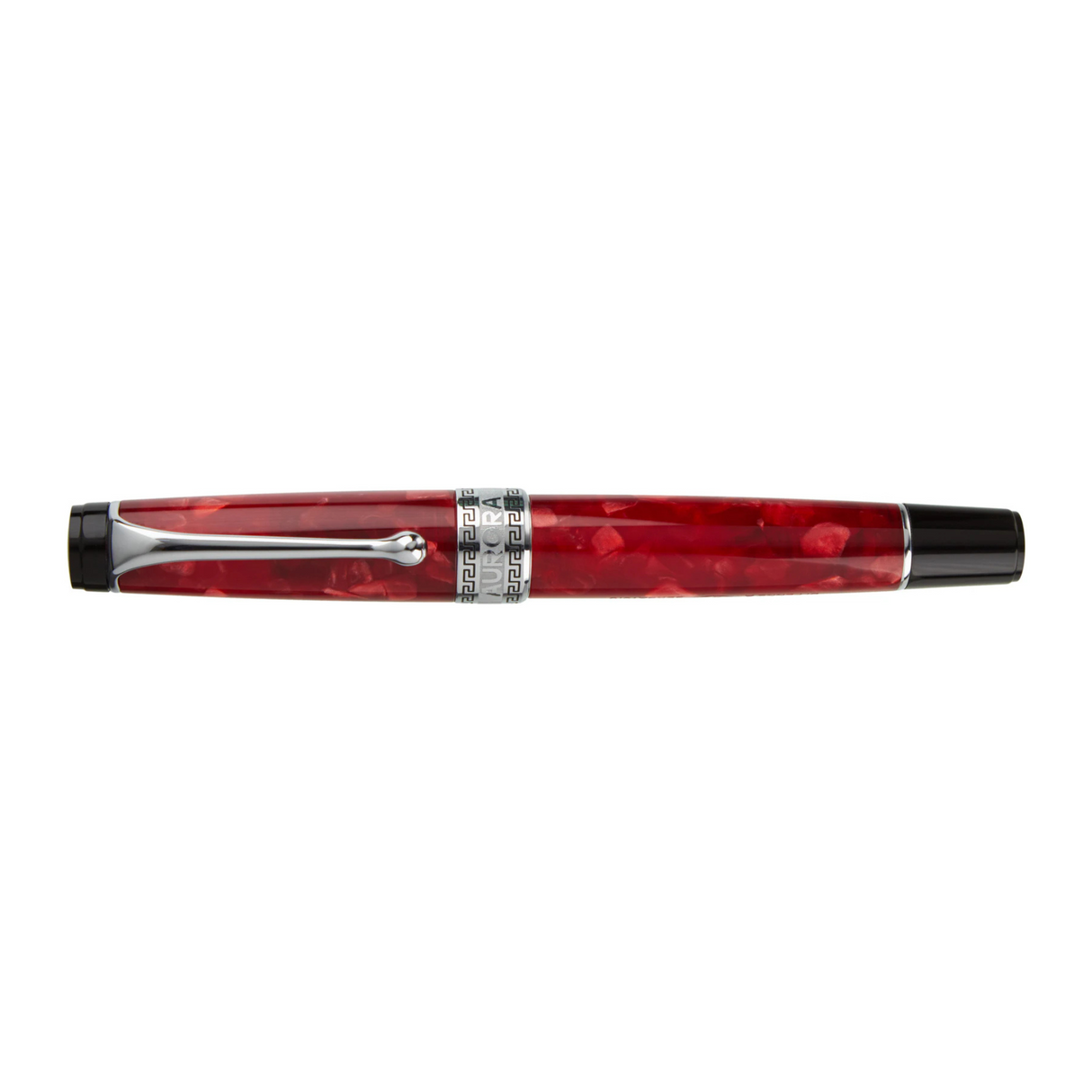 Aurora Optima Auroloide Rossa Chrome Trim Fountain Pen