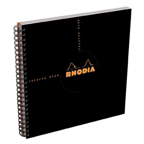 Rhodia Miscellaneous & Gifts Reverse Black Covered Graph Notebook 8 1/4 in. x 8 1/4 in.