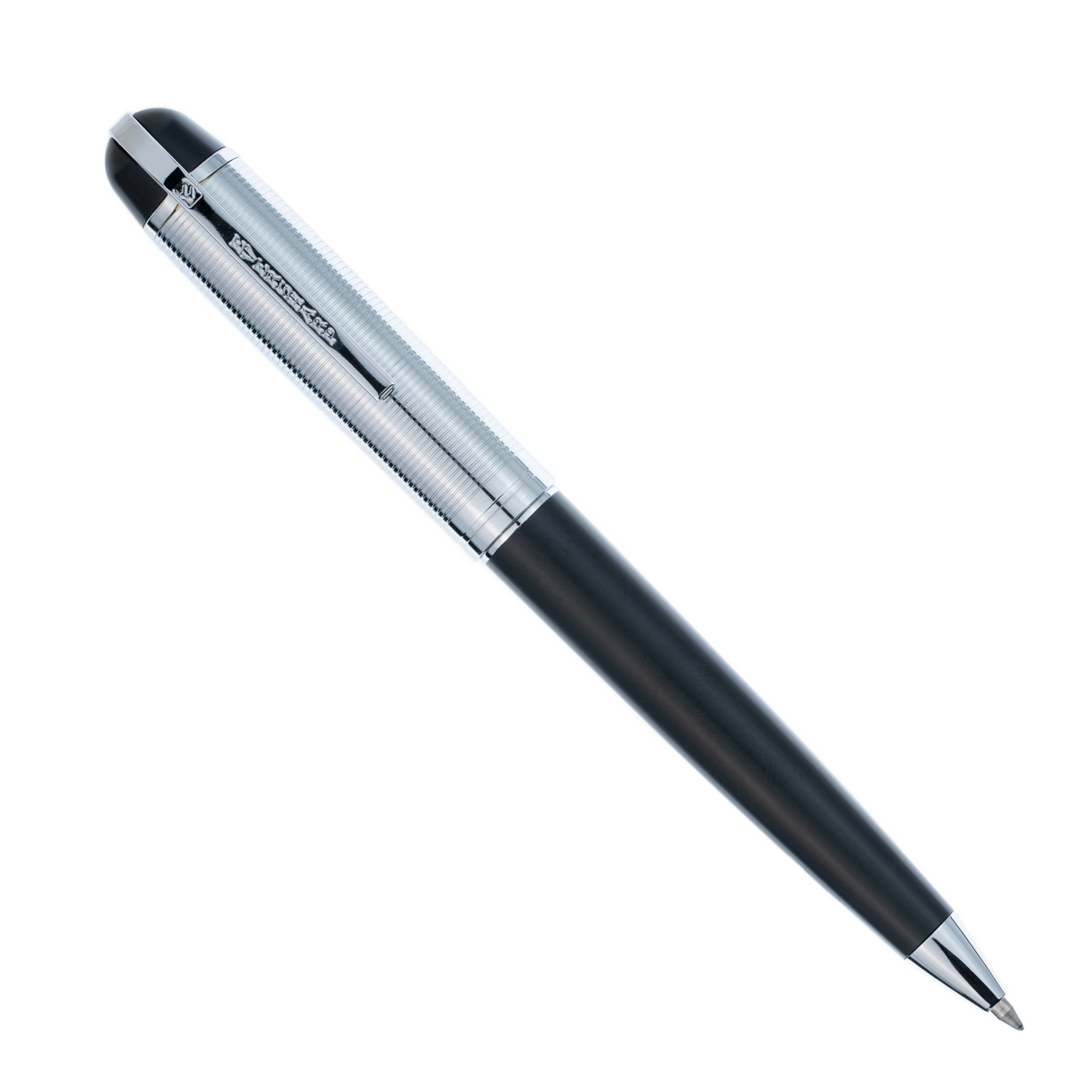 Wahl-Eversharp Skyline Black Silver Cap - Ballpoint Pen