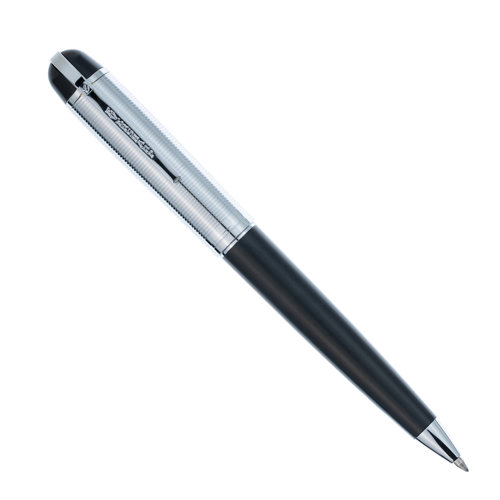 Wahl-Eversharp Skyline Black Silver Cap - Ballpoint Pen