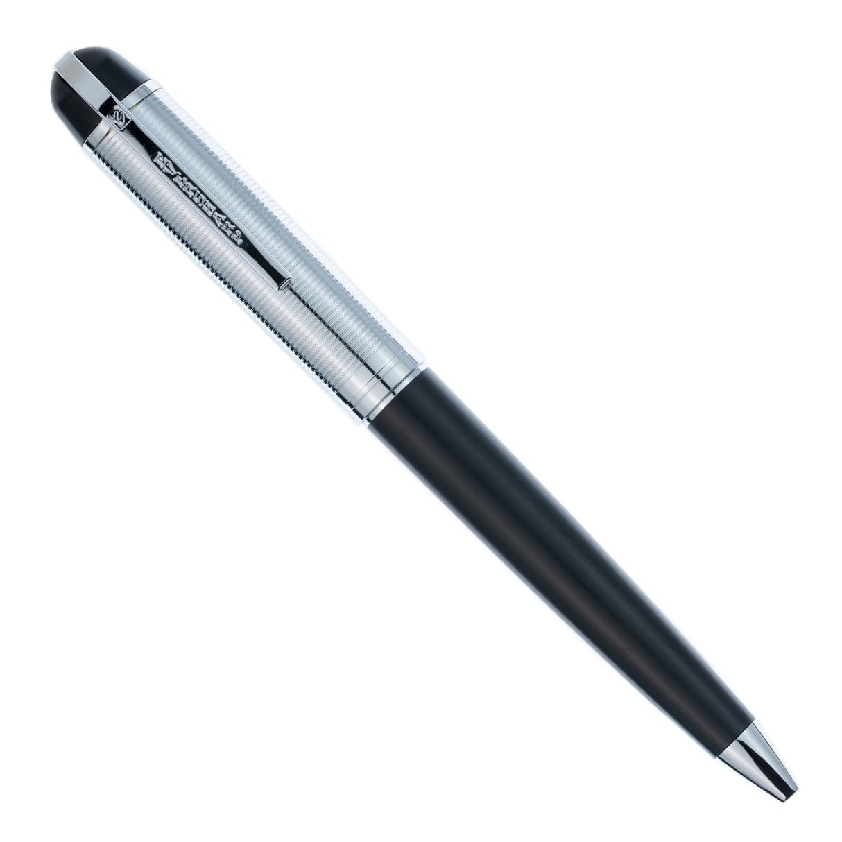 Wahl-Eversharp Skyline Black Silver Cap - Ballpoint Pen