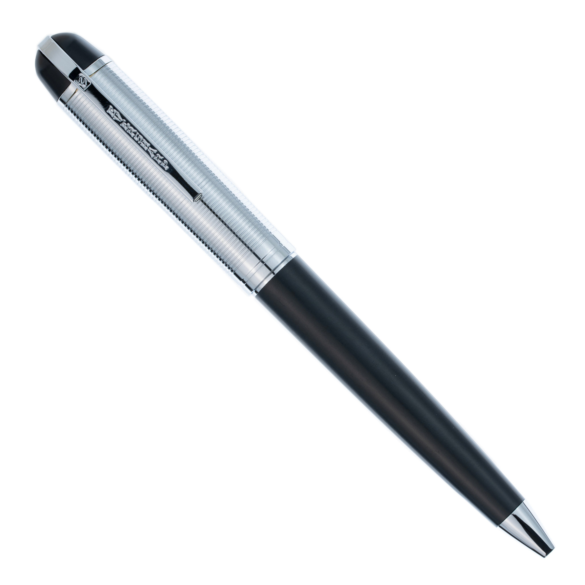 Wahl-Eversharp Skyline Black Silver Cap - Ballpoint Pen