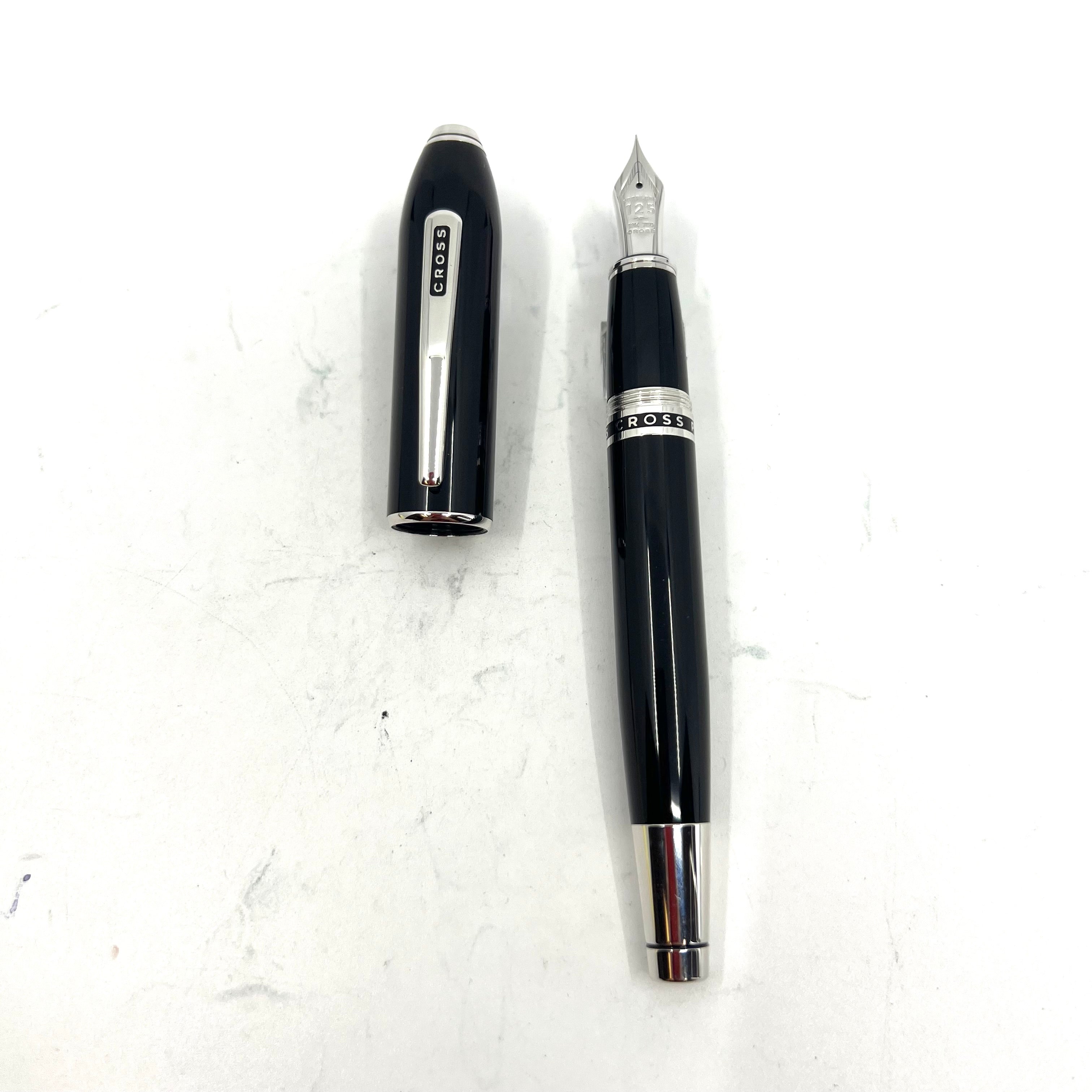 Cross Peerless 125 Obsidian Black Fountain Pen