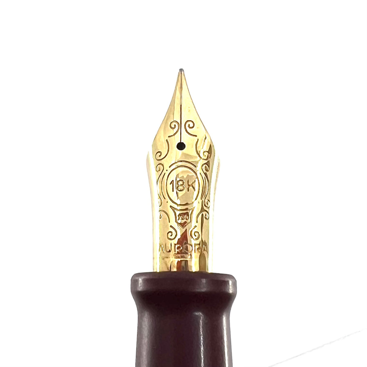 Aurora Oceania Limited Edition Optima Fountain Pen #4185 - Fine 18kt Rose Gold Nib