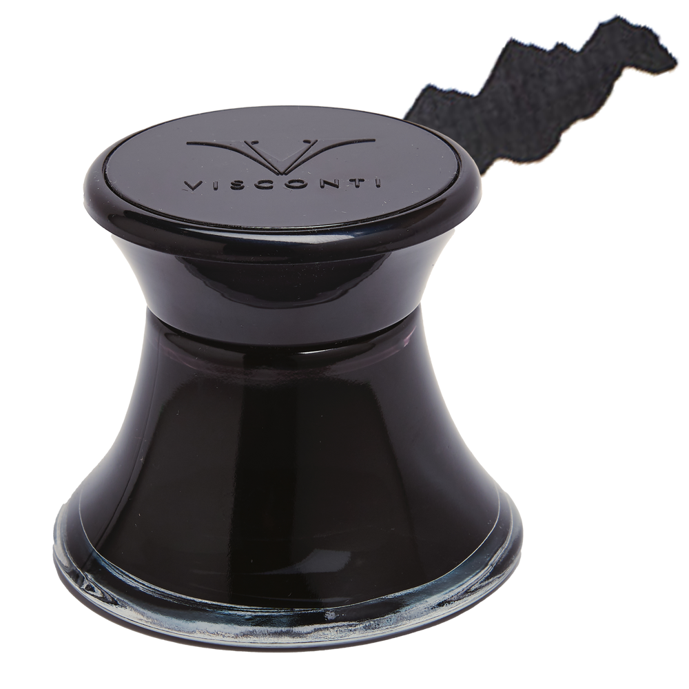 Visconti Ink Black - Glass Ink Bottle 50 mL