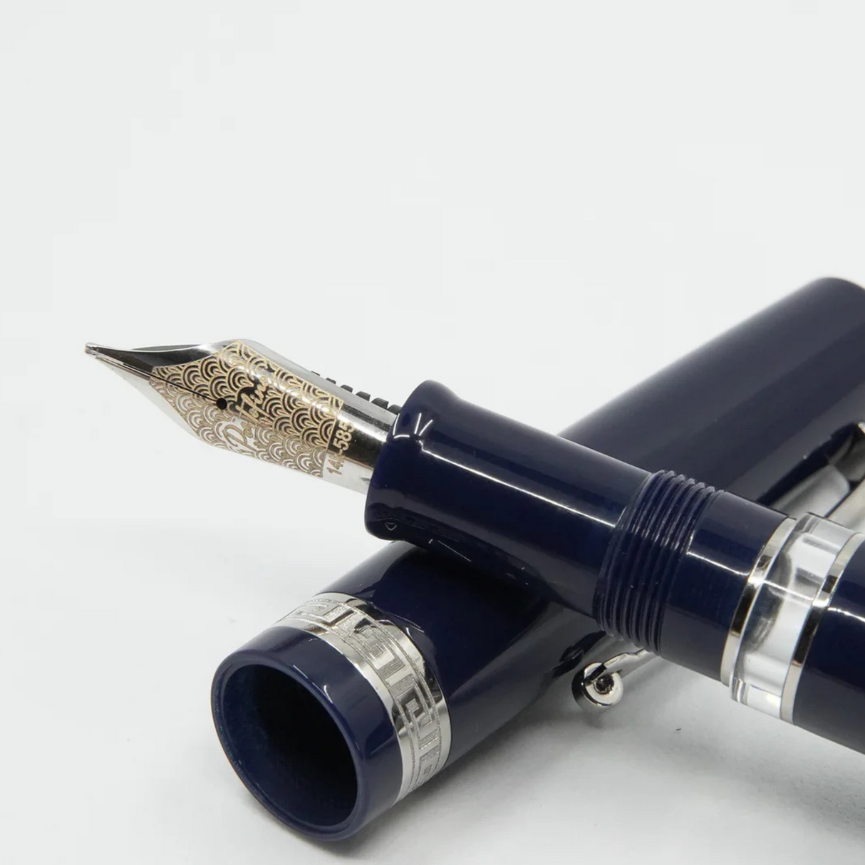 ASC Bologna Portofino Bespoke 2024 Blu Mare Rhodium Trim - Fountain Pen