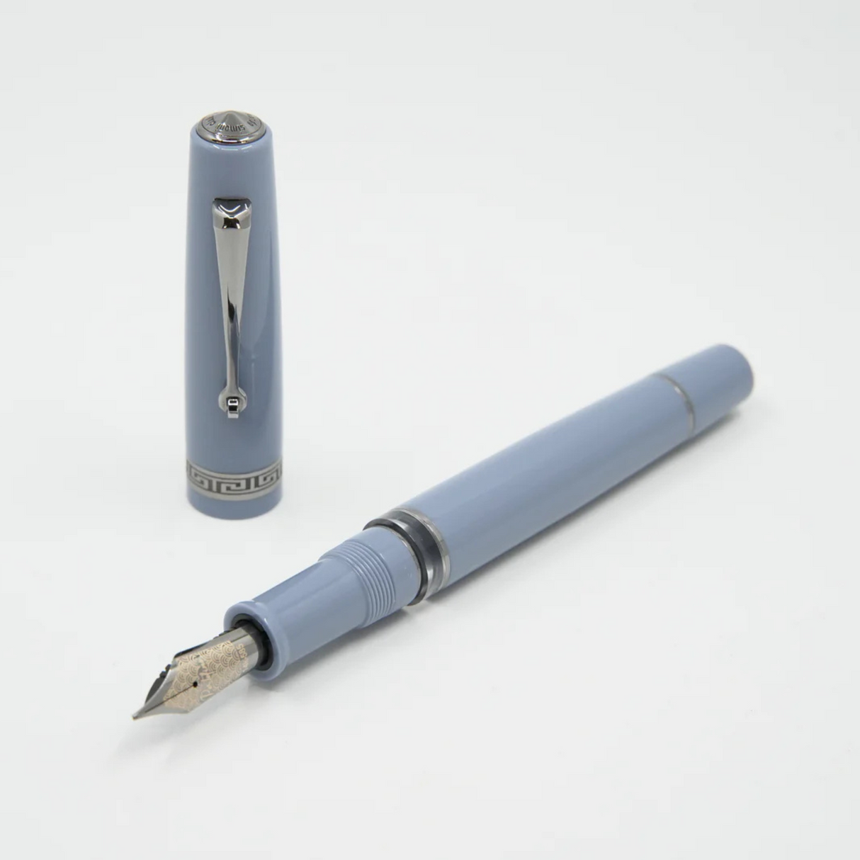 ASC Bologna Portofino Bespoke 2024 Blu Lavanda Ruthenium Trim - Fountain Pen