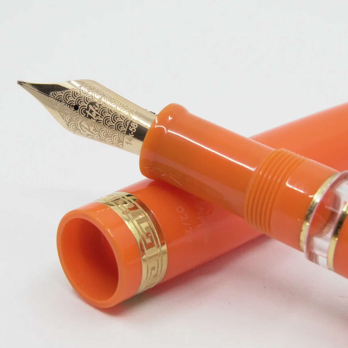 ASC Bologna Portofino Bespoke 2024 Arancio Gold Trim - Fountain Pen