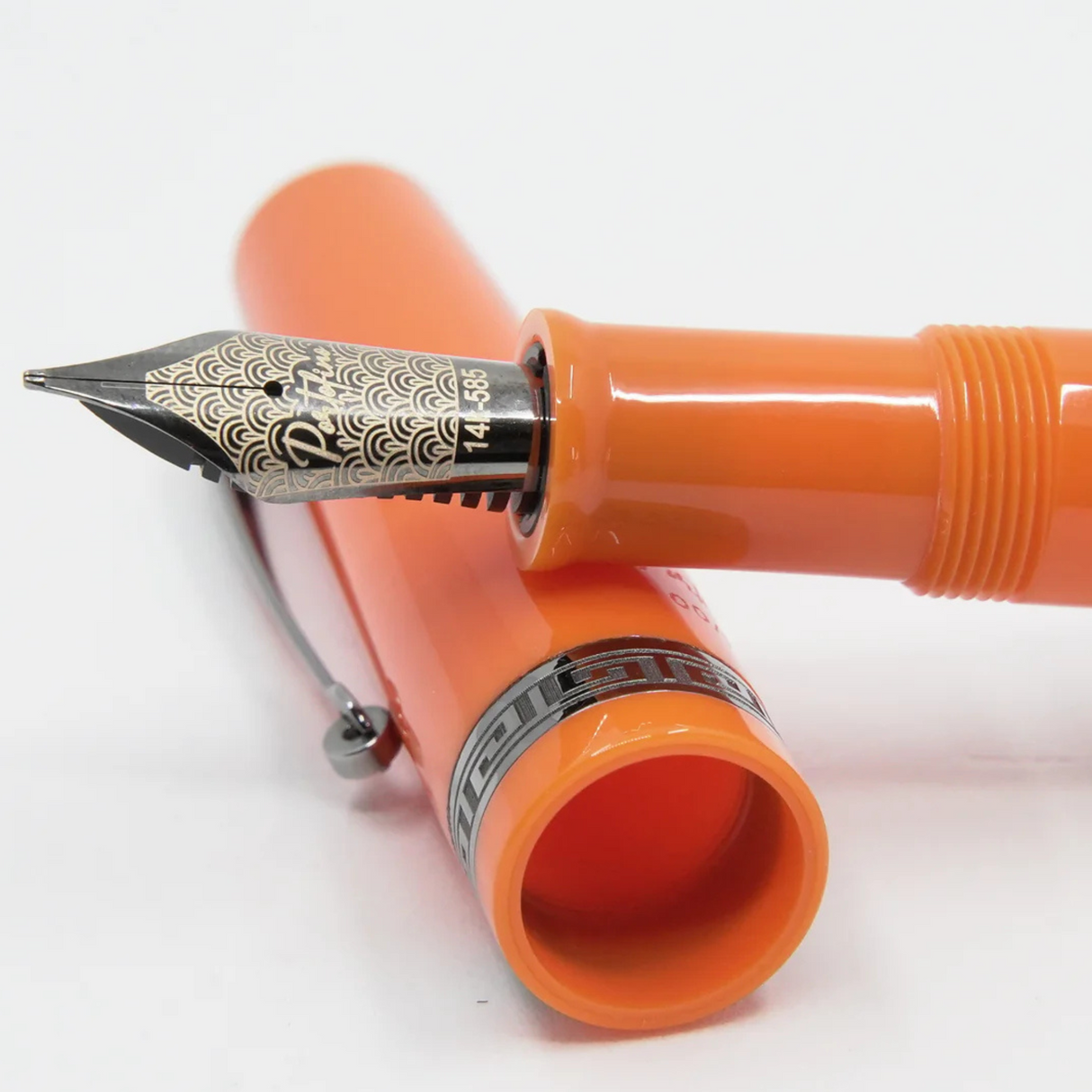 ASC Bologna Portofino Bespoke 2024 Arancio Ruthanium Trim - Fountain Pen