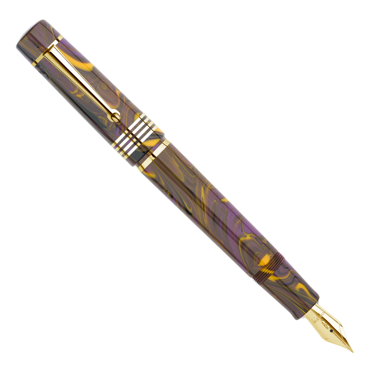 Delta Neo Gallery Iris Gold Trim Fountain Pen