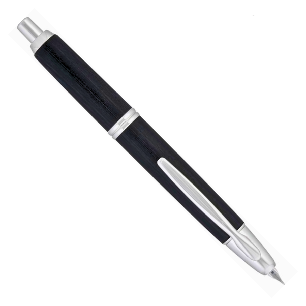 Pilot Vanishing Point Black Birchwood - Fountain Pen