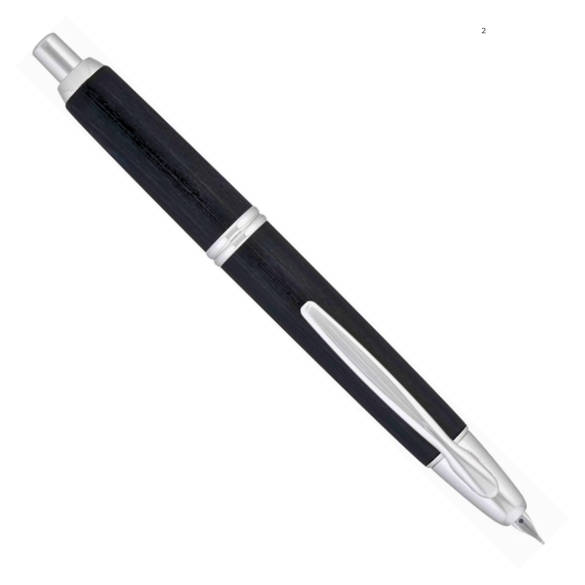 Pilot Vanishing Point Black Birchwood - Fountain Pen