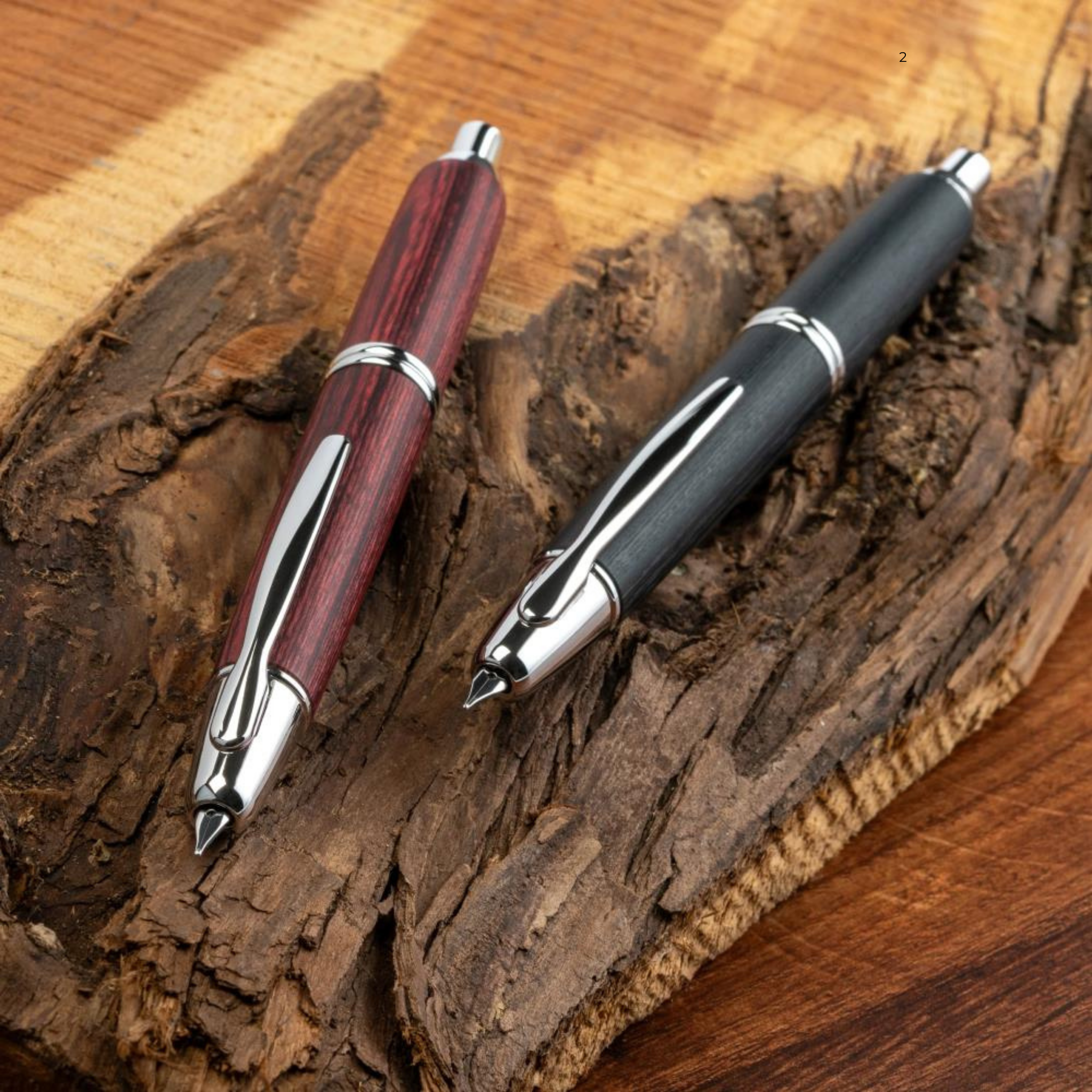 Pilot Vanishing Point Red Birchwood - Fountain Pen