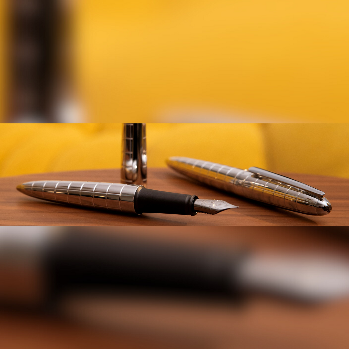 Diplomat Aero Rhomb Chrome fountain pen