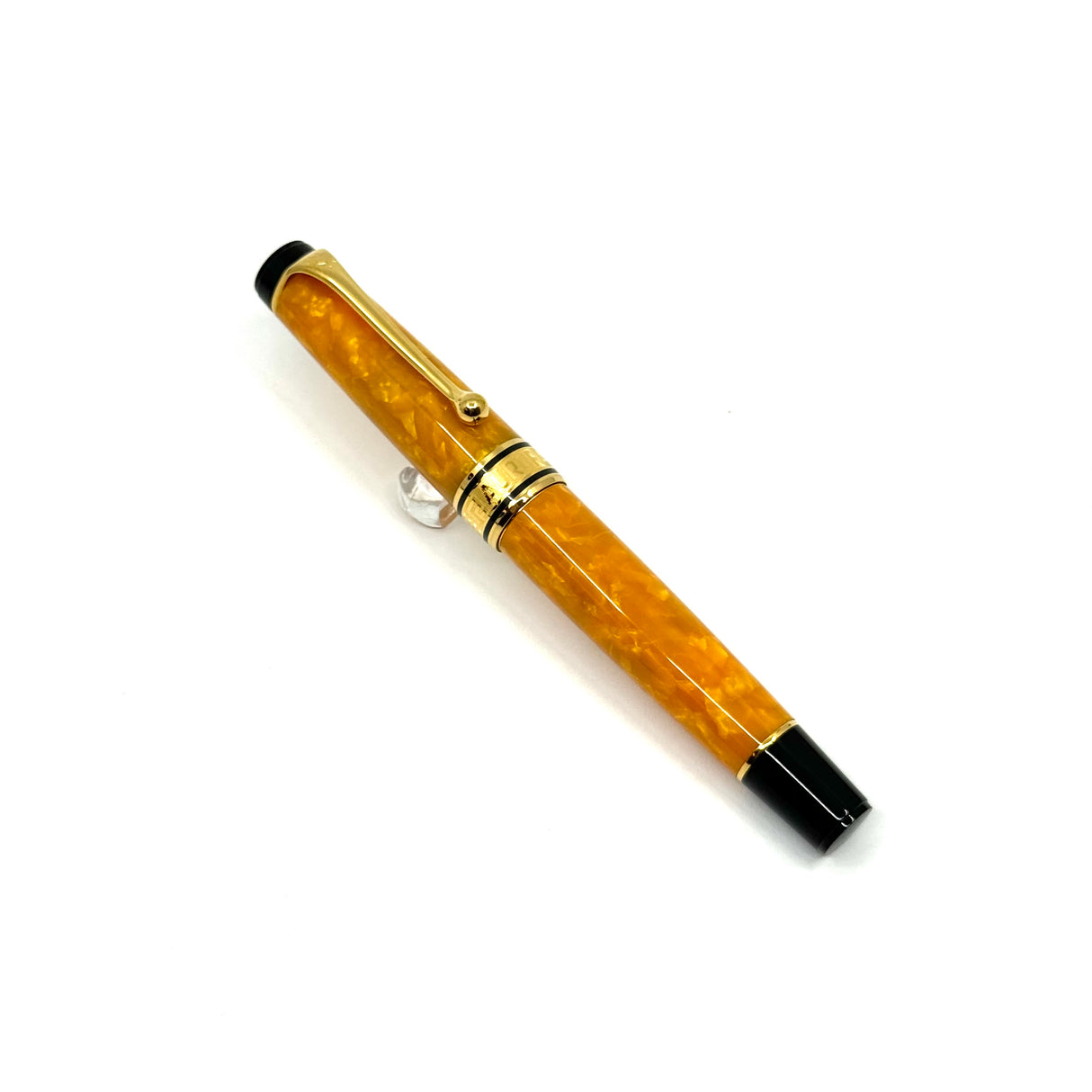 Aurora Optima Marbled Orange Sole Limited Edition Fountain Pen - Fine 18kt Gold Nib