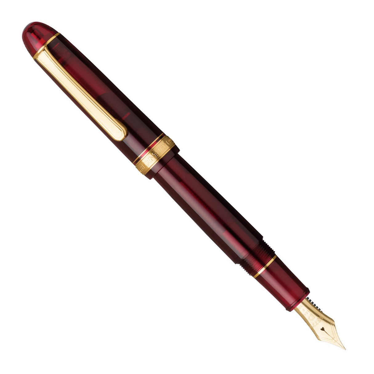 Platinum 3776 Century Bourgogne Burgundy Gold Trim - Fountain Pen
