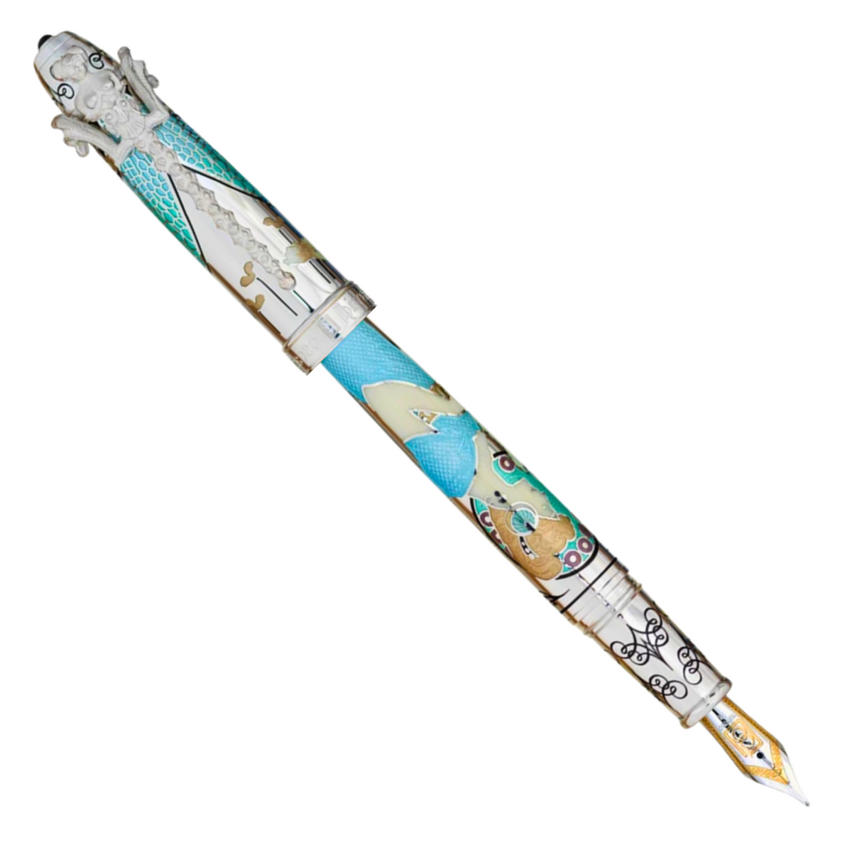 David Oscarson 25th Anniversary Aquamarine Fountain Pen Fountain Pen
