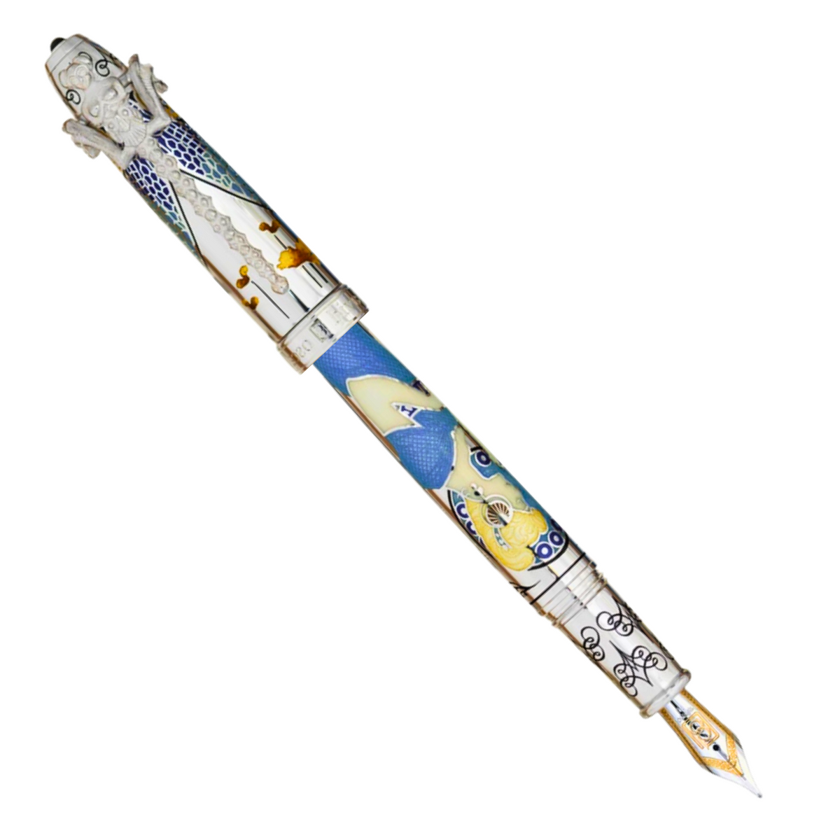 David Oscarson 25th Anniversary French Blue Fountain Pen Fountain Pen