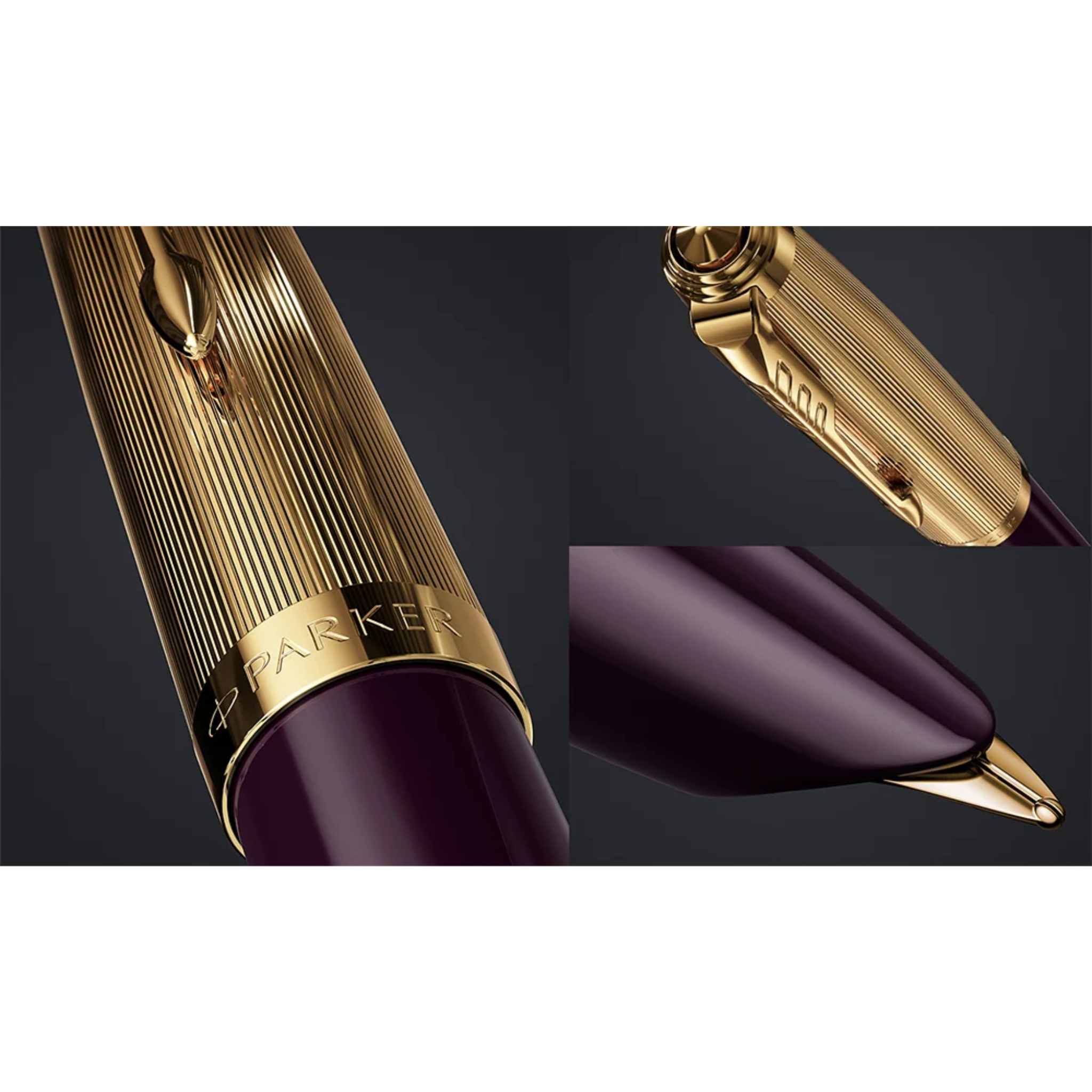 Parker 51 Deluxe Plum & Gold - Fountain Pen (18KT Nib)