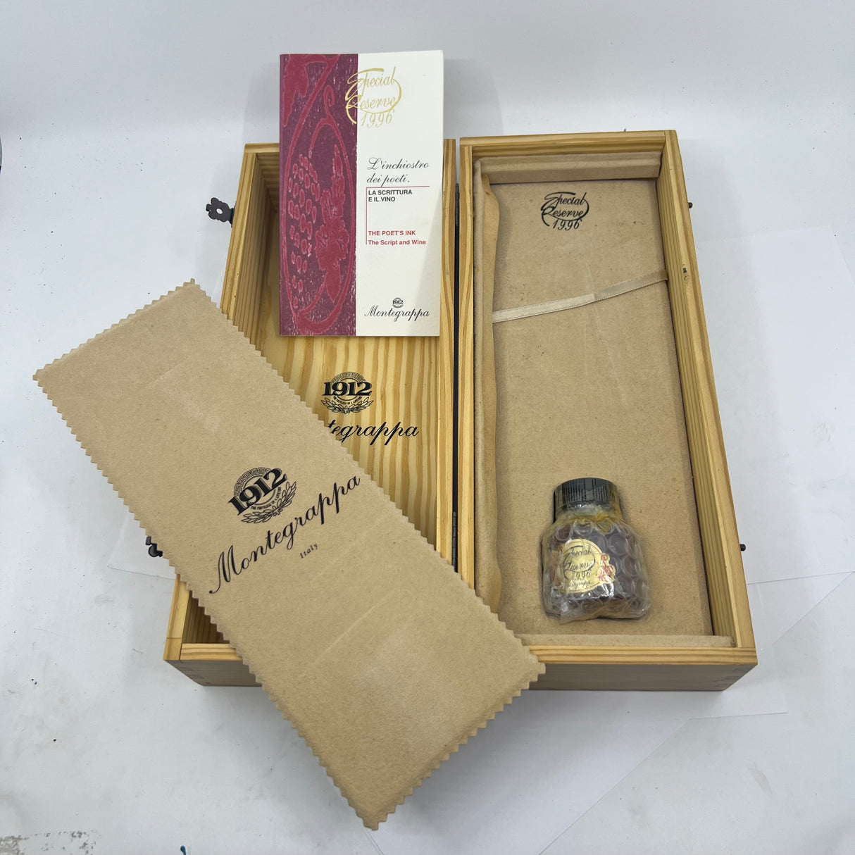 Montegrappa "Special Reserve" Sterling Silver Limited Edition Fountain Pen - Broad 18kt Gold Nib