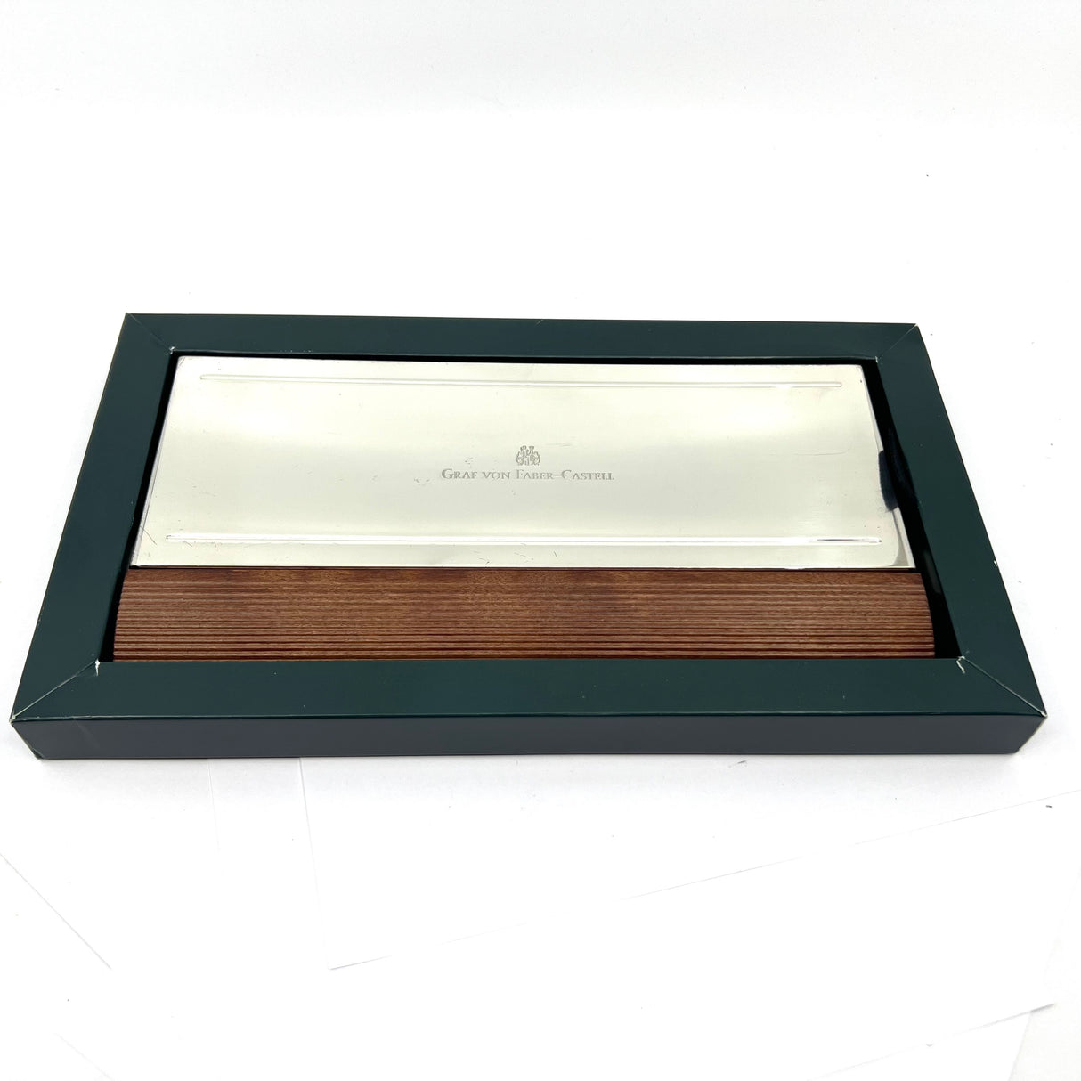 Graf von Faber-Castell Perfect Pencil - Platinum Plated Extender/Brown Ribbed Pencil Set