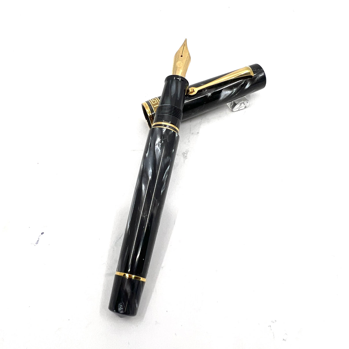 ASC Armando SImoni Club Bologna Medio Celluloid Grigio(Gray) Perla Fountain Pen