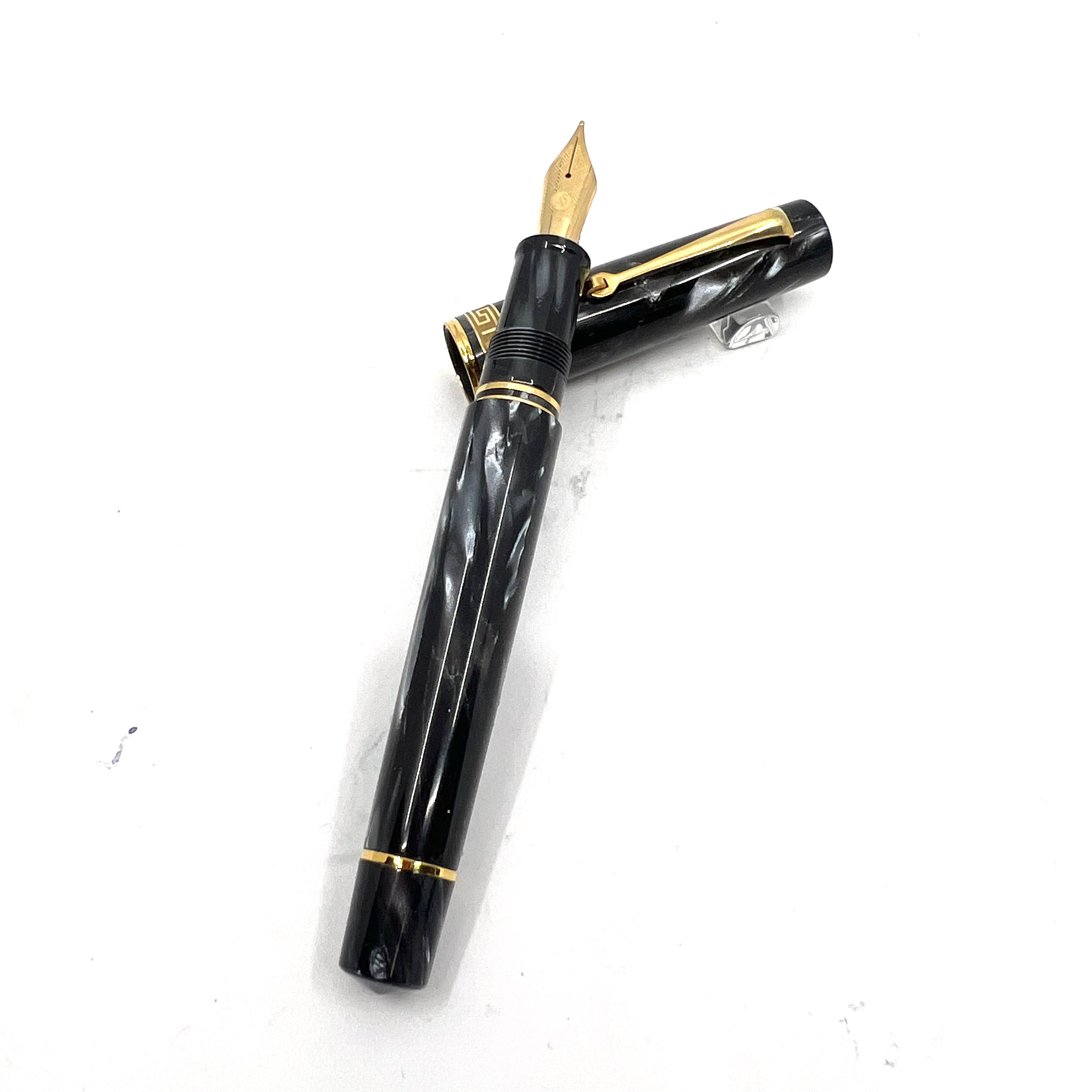 ASC Armando SImoni Club Bologna Medio Celluloid Grigio(Gray) Perla Fountain Pen