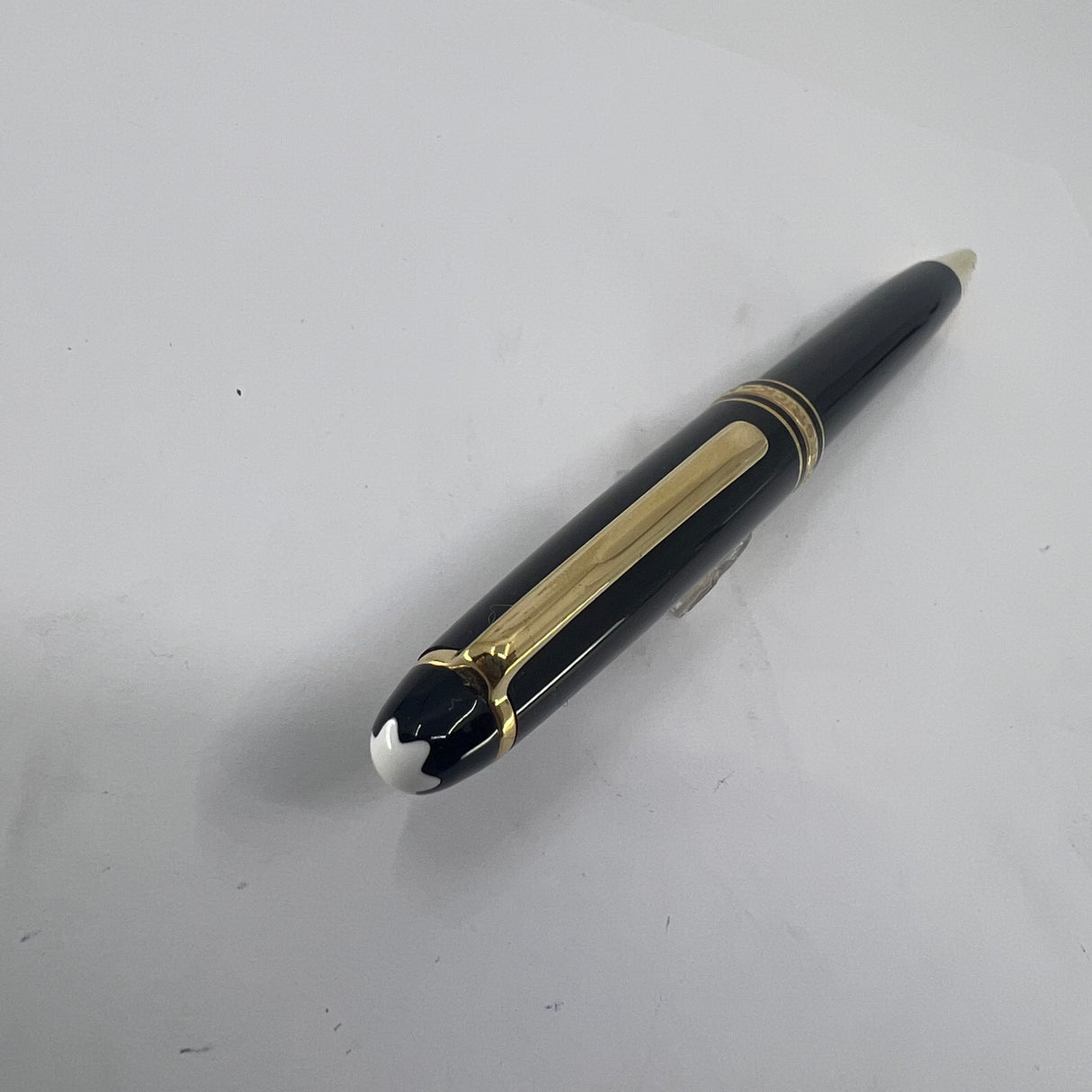 Montblanc Meisterstuck Classique #164 Black Resin Ballpoint Pen - Gold-Plated Trim