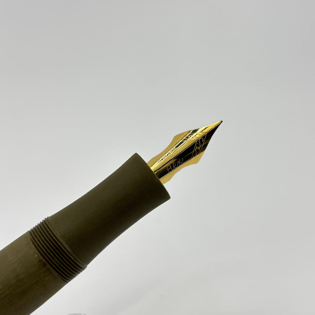 Ranga India Giant Torpedo Green unpolished ebonite - Fountain Pen