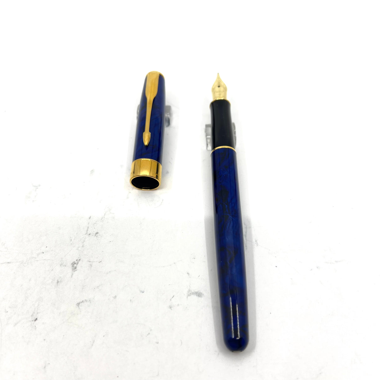 Parker Sonnet Blue/Black Marble Laque Fountain Pen