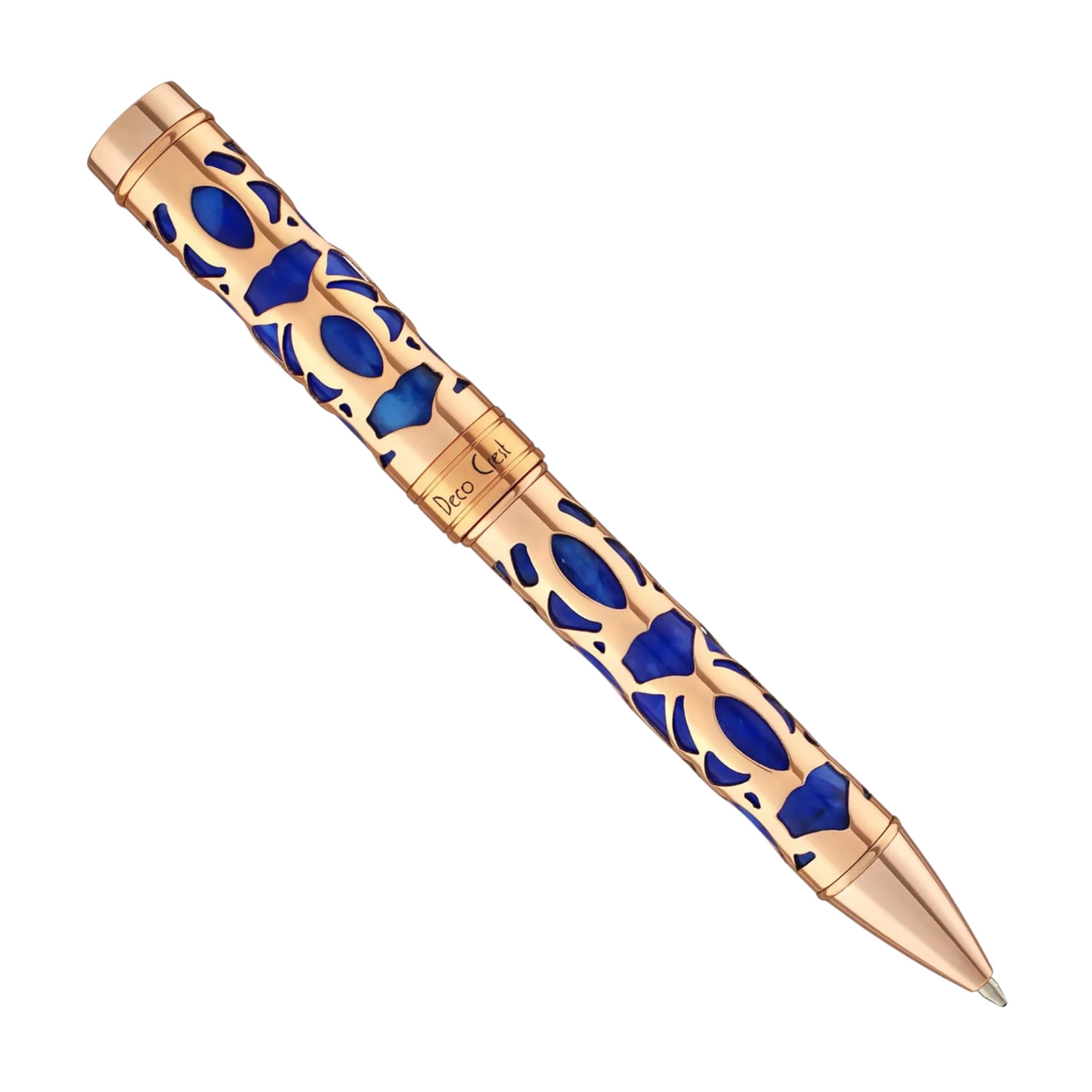 Conklin Endura Deco Crest Blue & Rose Gold Ballpoint