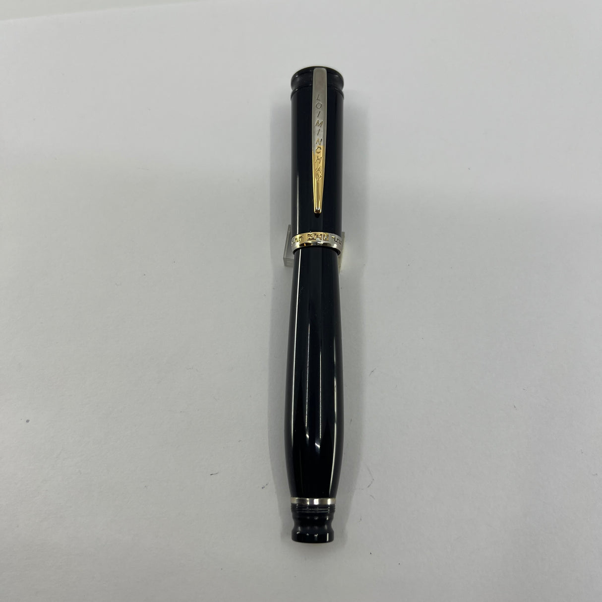 Loiminchay Junior Qing Long Black Resin Fountain Pen - Medium 18kt Gold Nib