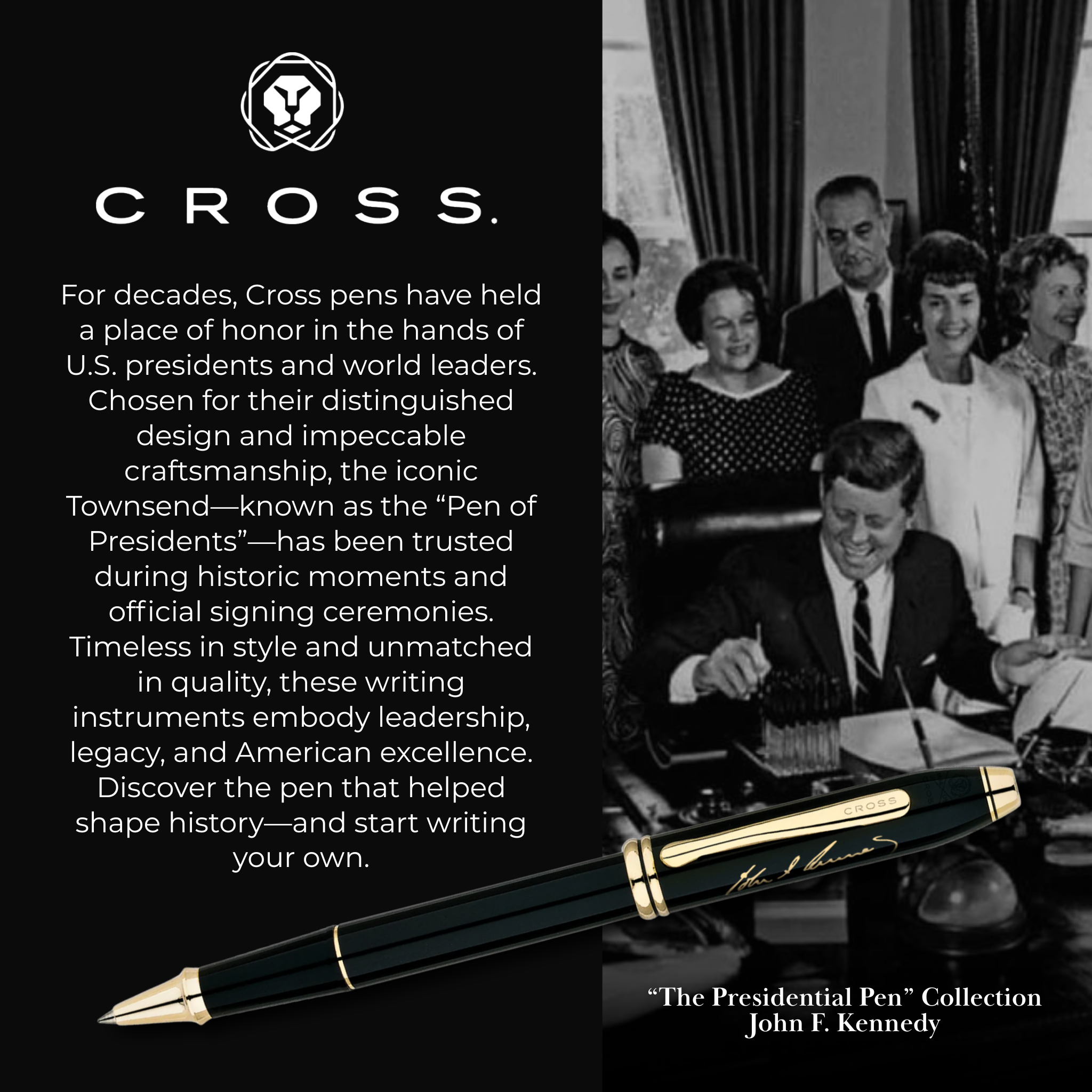 Cross The Presidential Pen John F. Kennedy - FPH Exclusive - Rollerball