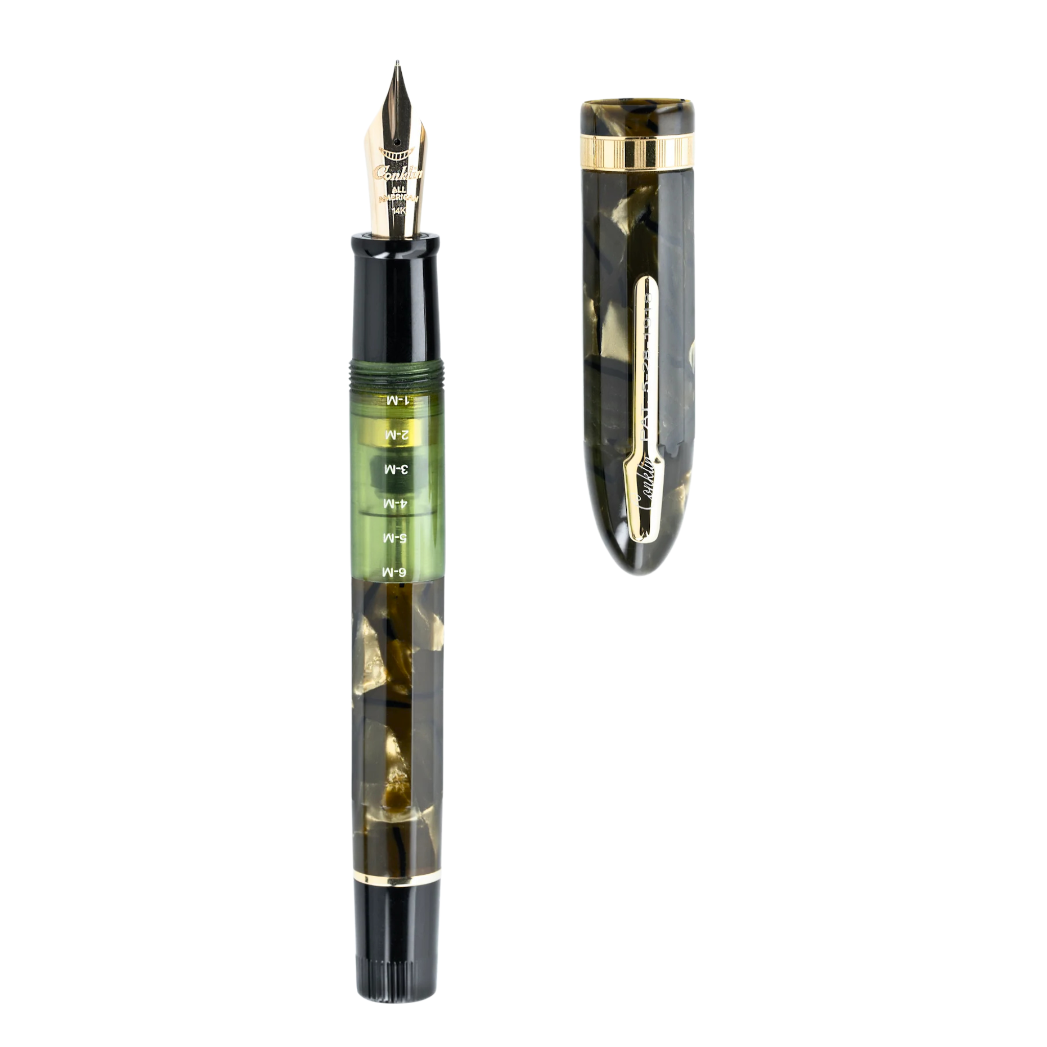 Conklin Nozac Green Saft Celluloid Limited Edition - Fountain Pen