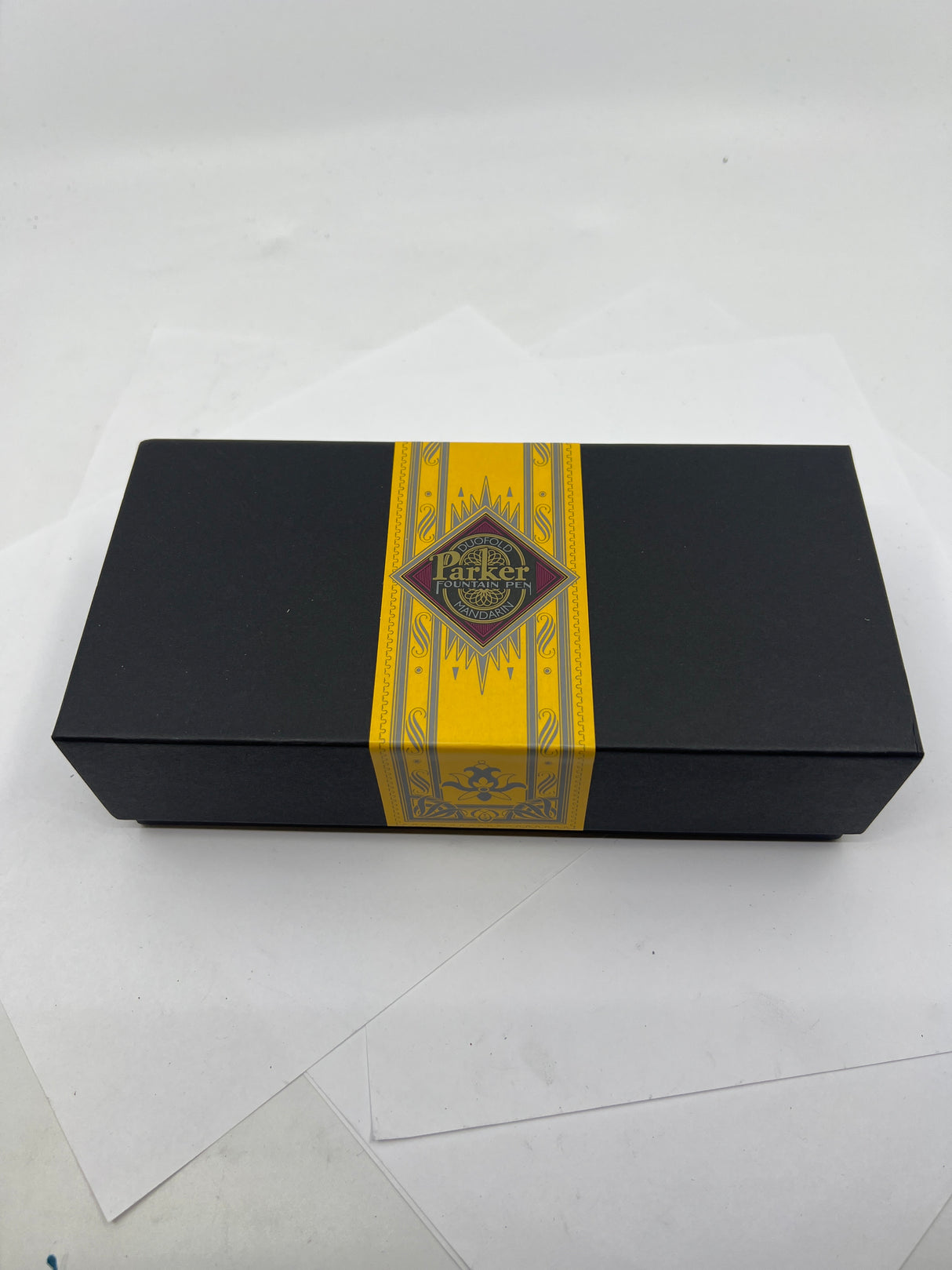 Parker Duofold Centennial Mandarin Yellow Limited Edition Fountain Pen (1995) - Medium 18kt Gold Nib