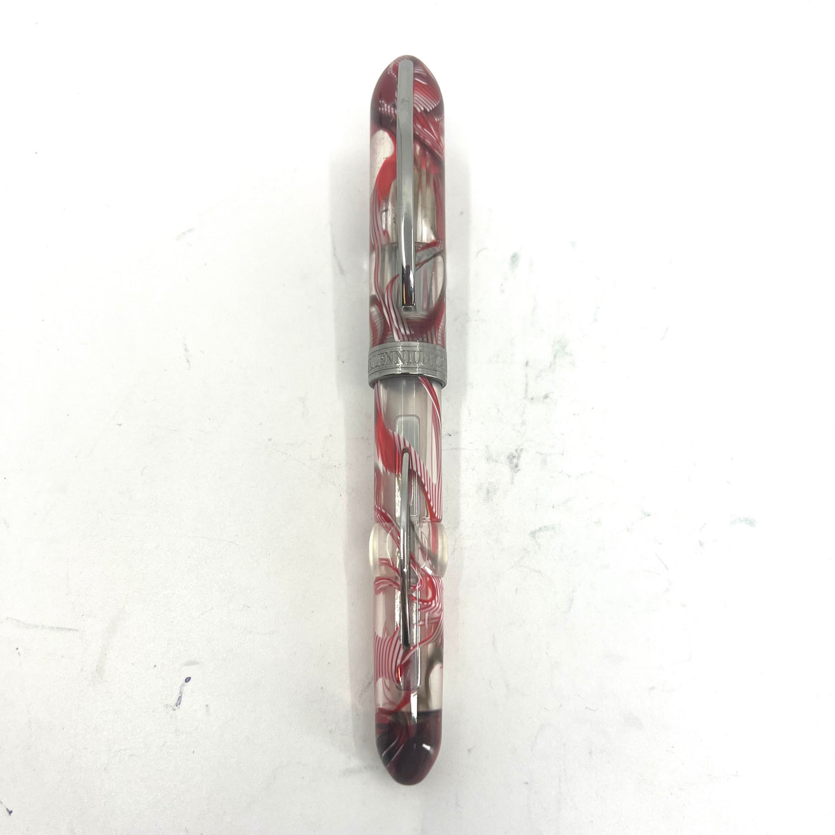 Visconti Millennium One Red Streaked Transparent Limited Edition Fountain Pen