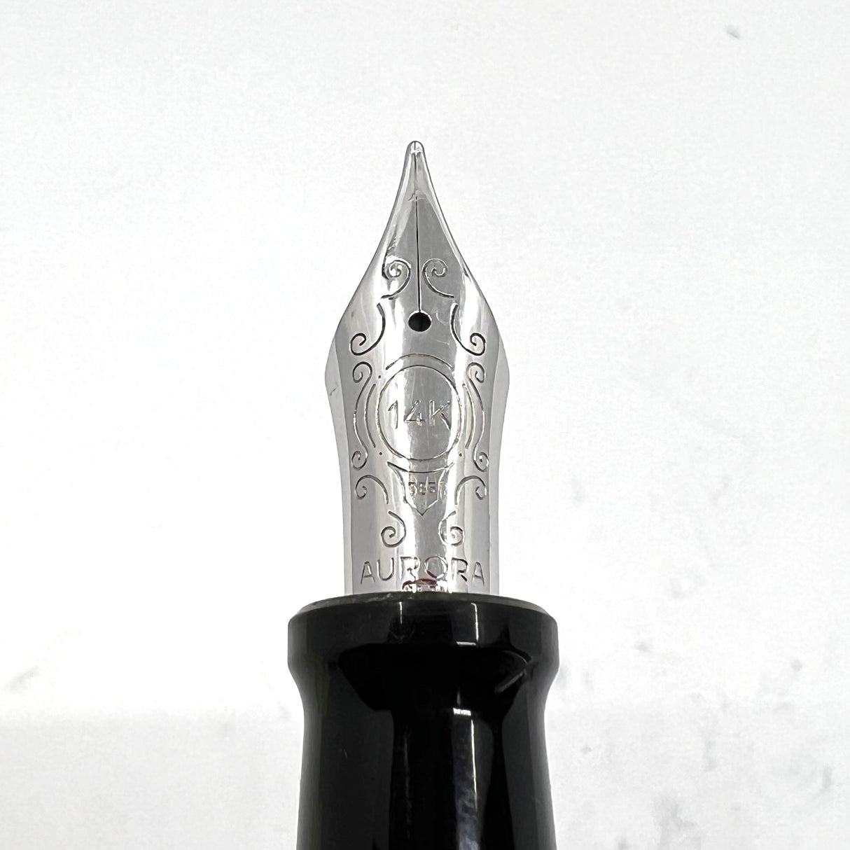 Aurora Black Large #88 Fountain Pen - Silver Plated Trim